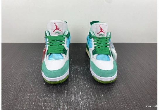 Grass SB   Jordan AJ4-KNCW edition)  AJ4-KNCW Green 4 Retro (limited White 0227